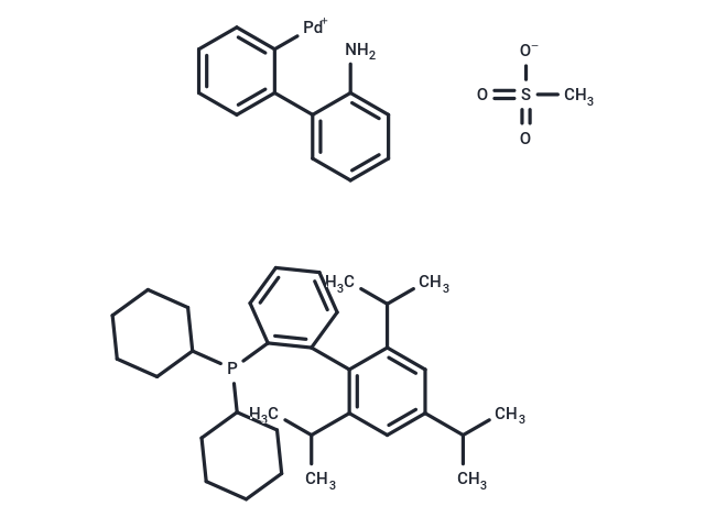Methanesulfonato(2-dicyclohexylphosphino-2',4',6'-tri-i-propyl-1,1'-biphenyl)(2'-amino-1,1'-biphenyl-2-yl)palladium(II)