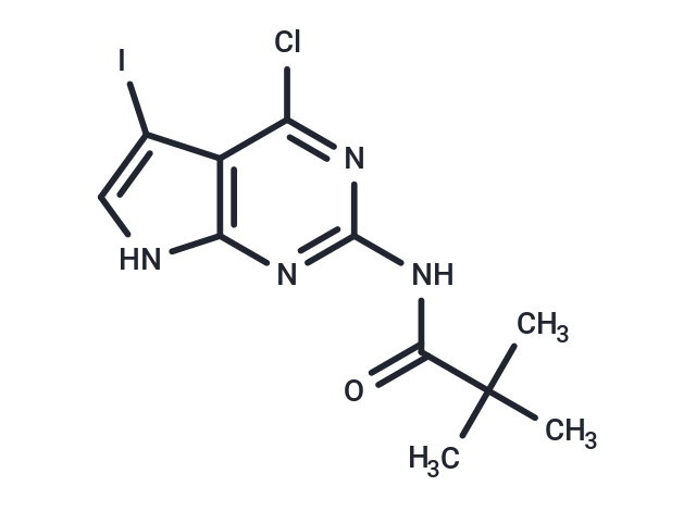 N-(4-Chloro-5-iodo-7H-pyrrolo[2,3-d]pyrimidin-2-yl)-2,2-dimethyl  propanamide