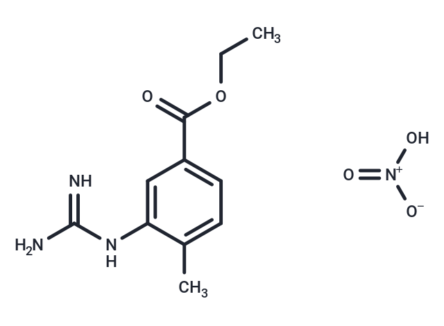 Ethyl 3-guanidino-4-methylbenzoate nitrate