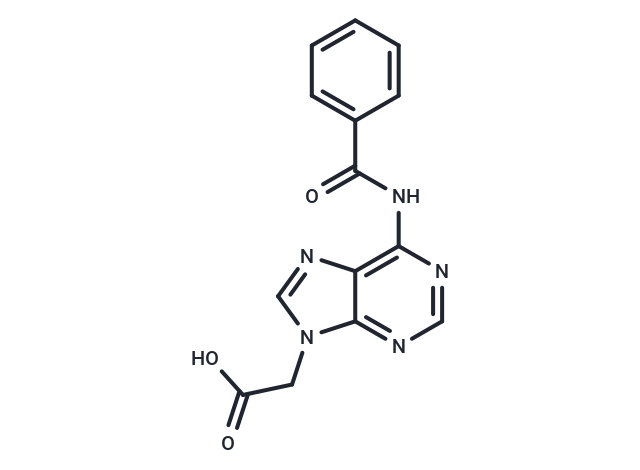 6-Benzoylamino-9H-purine-9-acetic acid