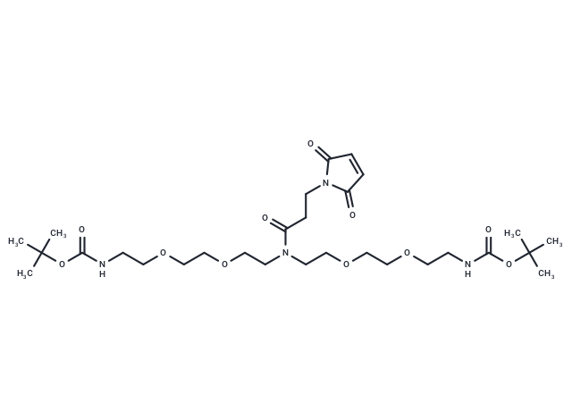 N-Mal-N-bis(PEG2-NH-Boc)