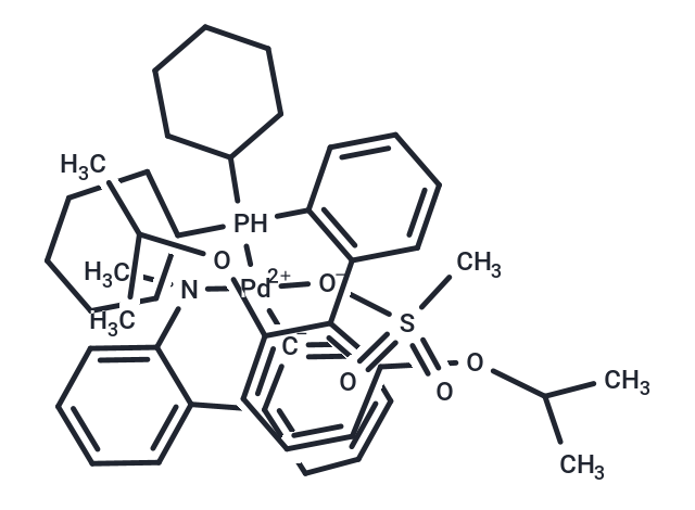 Methanesulfonato(2-dicyclohexylphosphino-2',6'-di-i-propoxy-1,1'-biphenyl)(2'-methylamino-1,1'-biphenyl-2-yl)palladium(II)