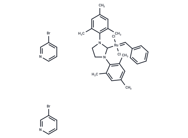 Dichloro[1,3-bis(2,4,6-trimethylphenyl)-2-imidazolidinylidene](benzylidene)bis(3-bromopyridine)ruthenium(II)
