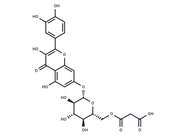 Quercetin 7-O-(6''-O-malonyl)-beta-D-glucoside