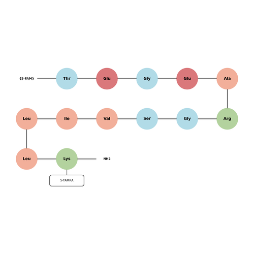 5-FAM-TEGEARGSVILLK(5-TAMRA)K-NH2 TFA